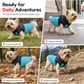 ⏳ Tijdelijke aanbieding⏳ Gevoerd hondenjasje met rugrits en dubbele D ringen Gewatteerd model voor frisse dagen In vier kleuren XS tot 6XL