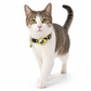 ⏳ Tijdelijke aanbieding⏳ Verstelbare reflecterende kattenhalsband met trackerhouder en belletje Kliksluiting Keuze uit zwart roze rood oranje en blauw